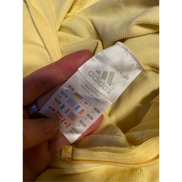 Adidas Bright Yellow Zip Running Hoodie, Women's Size Medium - Picture 6 of 9